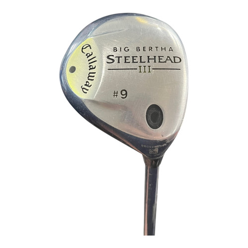 Used Callaway BIG BERTHA STEELHEAD III Mens Fairway Wood RH 9 Wood 11820-S000043786