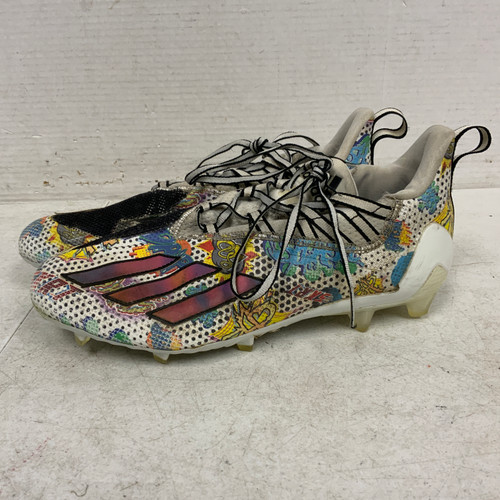 Used Adidas Adult FB Cleats White Senior 10 11762-S000066491