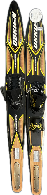 Vist Large View of Product Image Which is Used O'Brien Pair of  Water Skis Yellow 68"