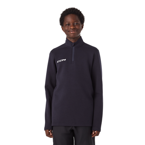 Vist Large View of Product Image Which is CCM Team 1/4 Zip Youth Top