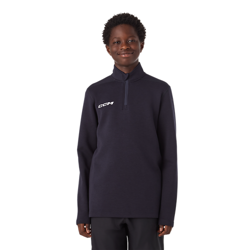 Vist Large View of Product Image Which is CCM Team 1/4 Zip Youth Top