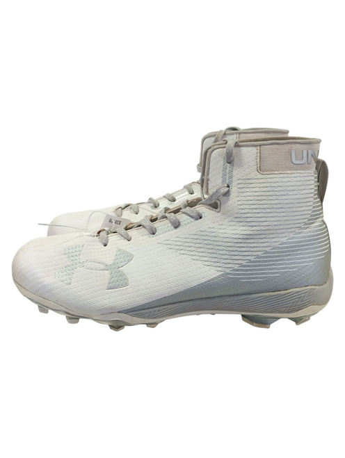 Used Under Armour Adult FB Cleats White Senior 11.5 11732-S000355733