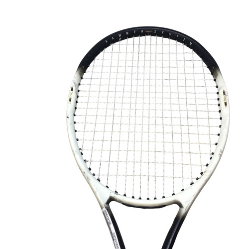 Vist Large View of Product Image Which is Used Wilson HAMMER 6.2 Adult Tennis Racquet White 4 3/8"