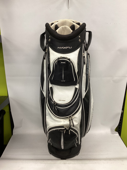 Vist Large View of Product Image Which is Used Maxfli 14 SLOT Mens Cart Bag White 11851-S000035072