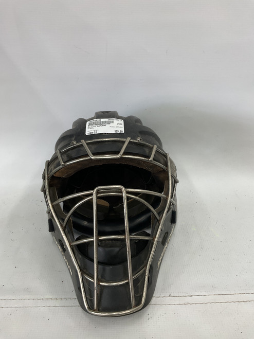 Vist Large View of Product Image Which is Used Mizuno SAMURAI Catchers Helmet w/Mask Black LG 11871-S000019396