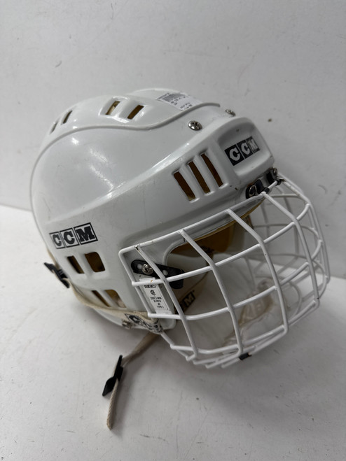 Vist Large View of Product Image Which is Used CCM HT1 Helmet Cage Combo White SM 11891-S000304738