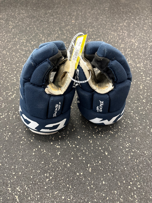 Vist Large View of Product Image Which is Used CCM TACKS 4R2 Youth Gloves Navy Blue 10" 10558-S000239066