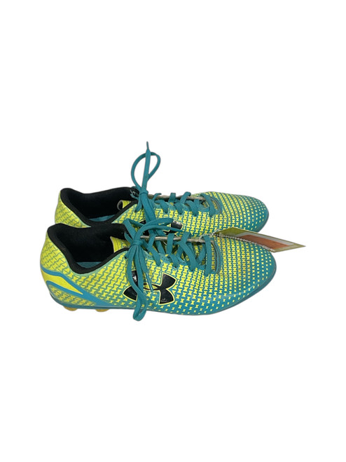Vist Large View of Product Image Which is Used Under Armour Soccer Cleats Turquoise Junior 04 11847-S000027789