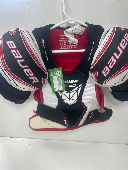 Vist Large View of Product Image Which is Used Bauer VAPOR X60 Junior Shoulder Pads LG 11891-S000304751