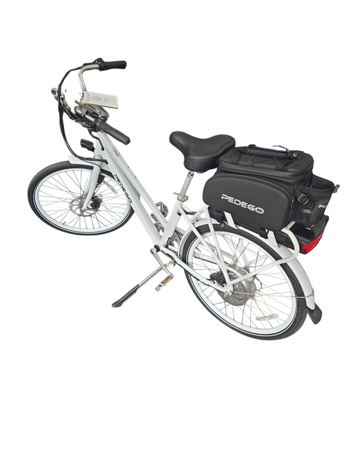 Vist Large View of Product Image Which is Used PEDEGO CITY COMMUTER ELECTRIC BIKE Hybrid/City Bike Mens White 51-53cm - SM Mens Frame 11617-S000328668