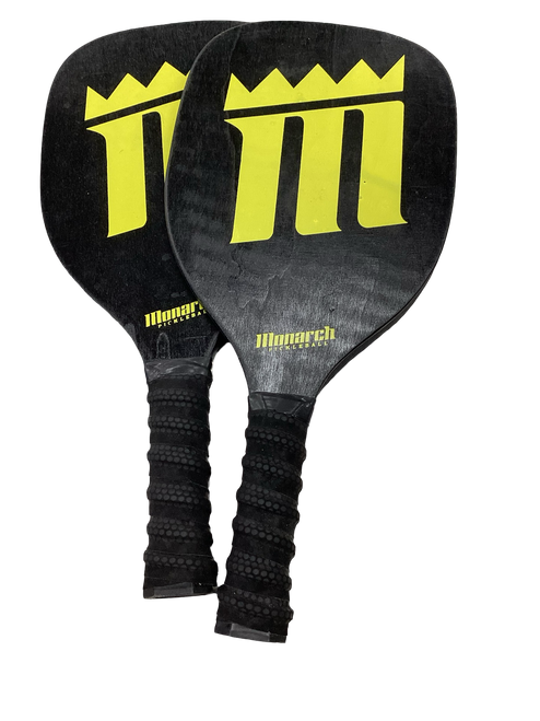 Vist Large View of Product Image Which is Used MONARCH Pickleball Racquet Black 11613-S000164200