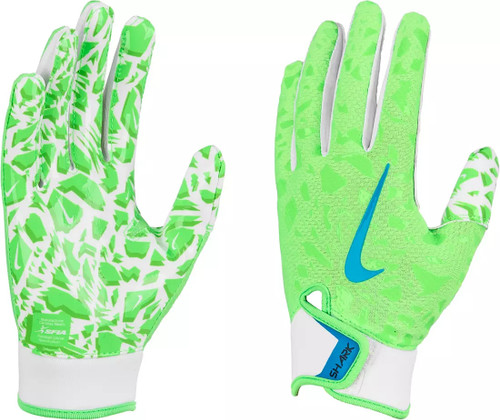 Vist Large View of Product Image Which is New NIKE SHARK 2.0 FB GLOVES-YT SM GN/WH/BL