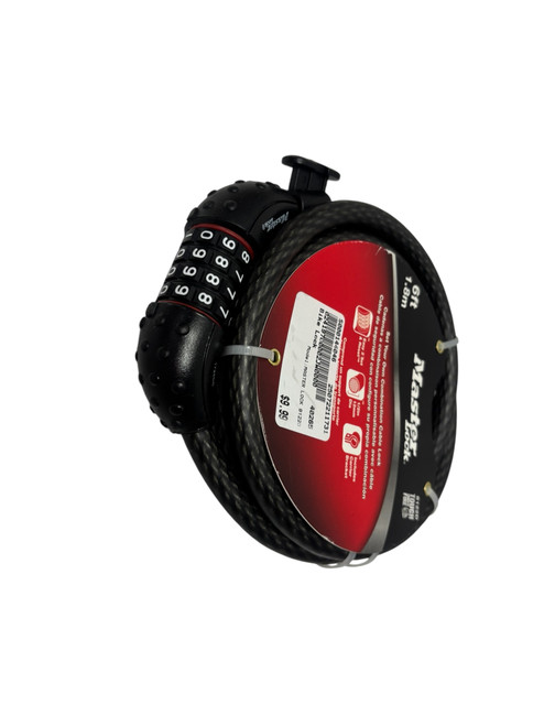 Vist Large View of Product Image Which is New MASTER LOCK 8122D 6' Combination Cable Bike Lock 11731-S000144047