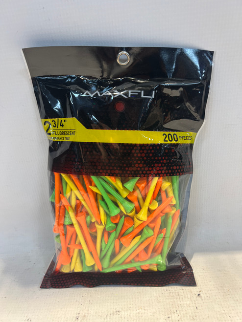 Vist Large View of Product Image Which is Used Maxfli 2 3/4 FLOURESCENT PERFORMANCE TEES Golf Accessory 11878-S000021757