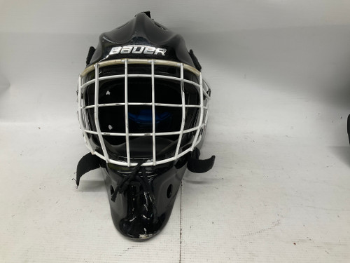 Vist Large View of Product Image Which is Used Bauer NME5 NON HECC Junior Goalie Helmet/Mask Black Fits all