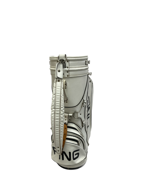 Vist Large View of Product Image Which is Used Ping Vintage Leather Cart Bag Mens Cart Bag White 11692-S000139095