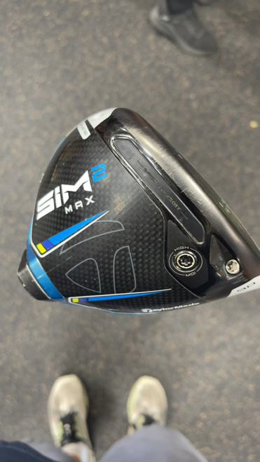 Used Taylormade SIM 2 MAX Mens Driver RH 9.0 Degree 11337-S000466172