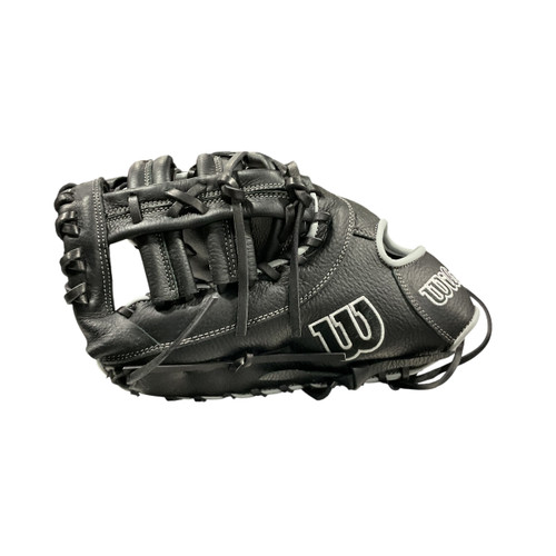 New A700 LHT 12IN 1ST BASE MITT BLACK/SILVER 11834-WILWBW10163812