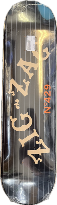 Vist Large View of Product Image Which is Used ZIGZAG Skateboard Deck Only Black 8 1/4"