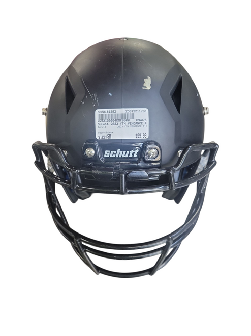 Vist Large View of Product Image Which is Used Schutt 2023 YTH VENGANCE A11 FB Helmet Black SM 11708-S000181292