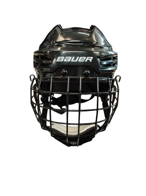 Vist Large View of Product Image Which is Used Bauer IMS 5.0 Helmet Cage Combo Black LG 11866-S000026702