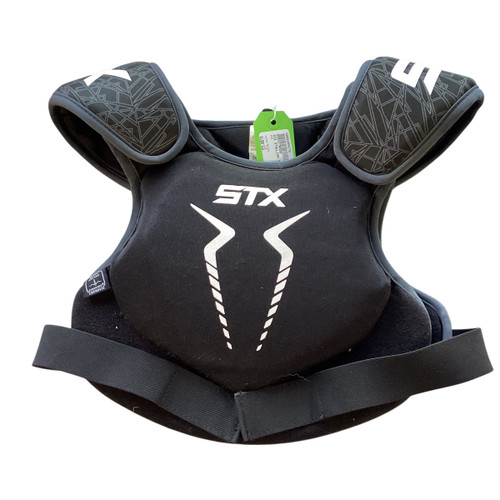 Vist Large View of Product Image Which is Used STX STALLION 75 Lacrosse Shoulder Pads Black LG 11479-S000399276