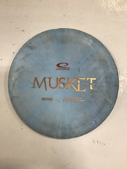 Vist Large View of Product Image Which is Used Latitude 64 RETRO MUSKET Disc Golf Driver Royal Blue 175g 10242-S000271740
