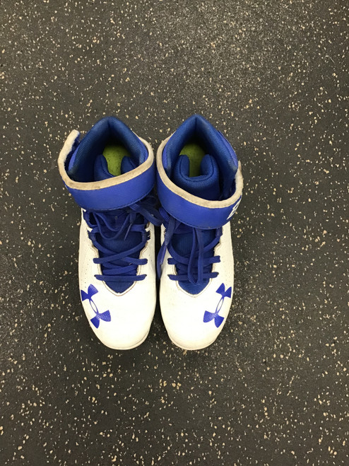 Vist Large View of Product Image Which is Used Under Armour BB CLEAT BB/SB Cleats White Junior 04