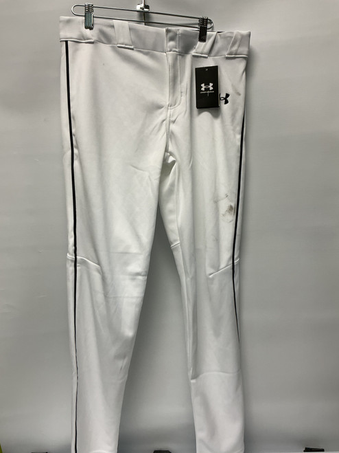 Vist Large View of Product Image Which is Used Under Armour BASEBALL PANTS BB/SB Pant Boys White XL