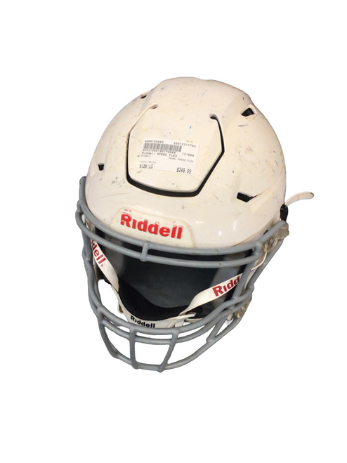Used Riddell SPEED FLEX FB Helmet White LG 11799-S000196089