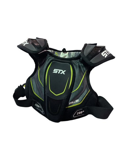 Used STX STALLION Lacrosse Shoulder Pads Black MD 11724-S000215399