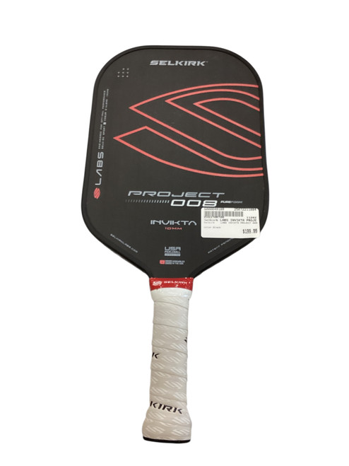 Used Selkirk LABS INVIKTA PROJECT 008 Pickleball Racquet Black 11884-S000049189