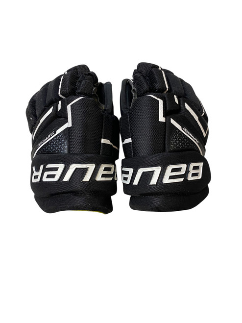 Vist Large View of Product Image Which is Used Bauer SUPREME MACH Youth Gloves Black 9" 11706-S000358619