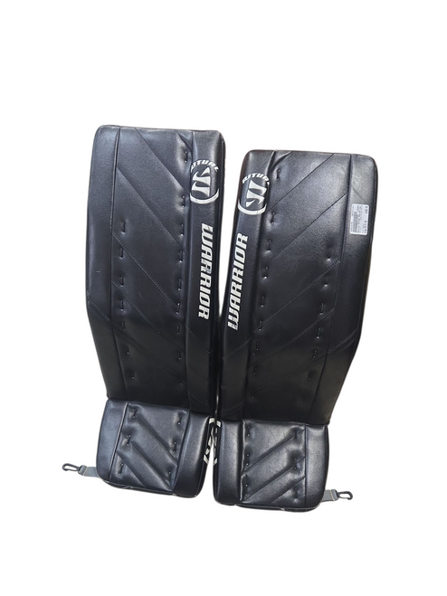 Vist Large View of Product Image Which is Used Warrior RITUAL RG4 SR Goalie Leg Pads Senior Black 33 1/2" 11617-S000328705