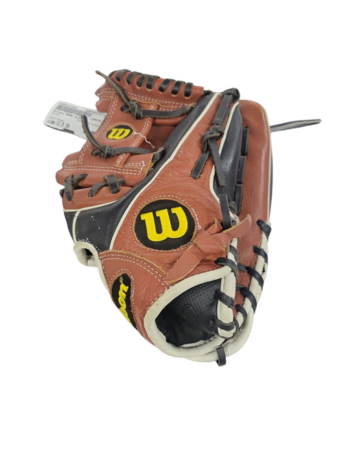 Used Wilson A500 GLOVE BB/SB Glove RH Throw Brown 11 1/2" 11708-S000181308