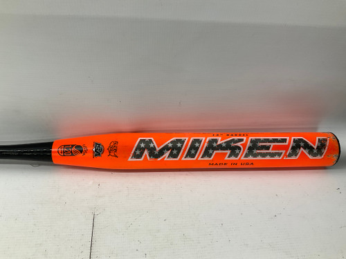 Vist Large View of Product Image Which is Used Miken MDC17U SUPERMAX BB/SB Slowpitch Bat Orange 34" 11836-S000028805
