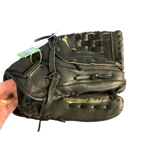 Used Mizuno BALLPARK 12 INCH  RHT BB/SB Glove RH Throw Black 12" 11479-S000399304