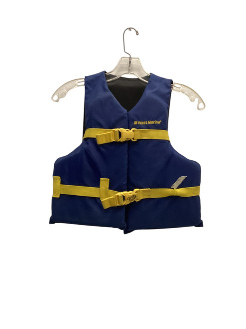 Vist Large View of Product Image Which is Used Youth PFD Navy Blue Youth 50-90