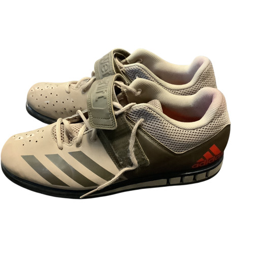 Vist Large View of Product Image Which is Used Adidas POWERLIFTING Running/X-Train Shoes M Brown Senior 12