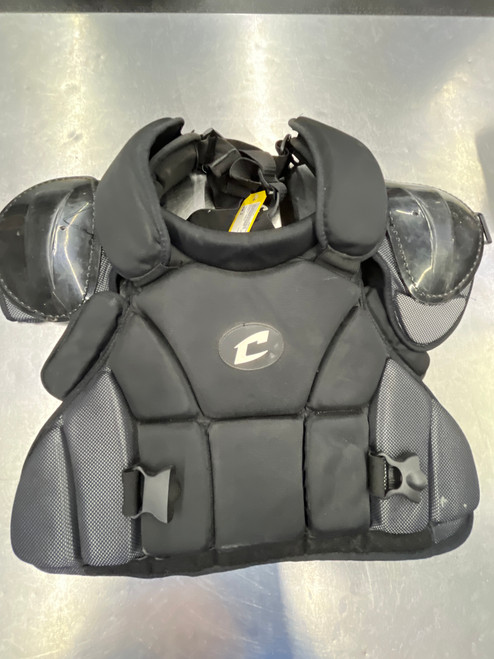 Vist Large View of Product Image Which is Used Champro CHEST Catchers Chest Protector Black Junior 10589-S000416115