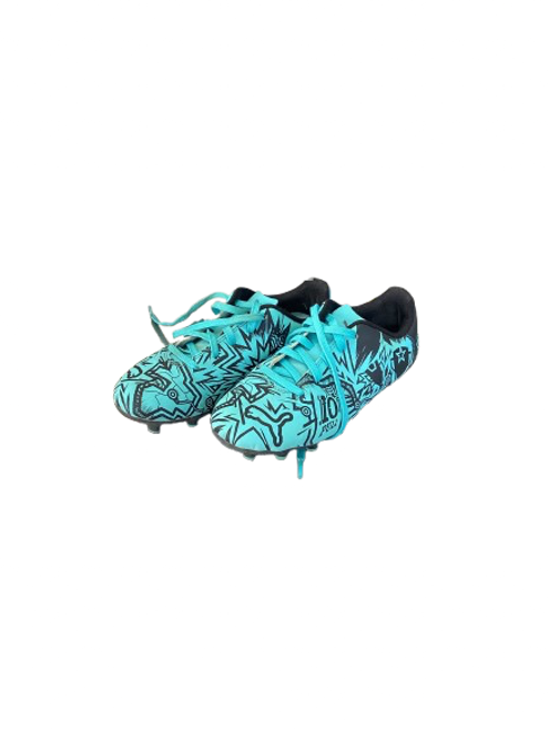 Vist Large View of Product Image Which is Used Puma Soccer Cleats Teal Junior 01 11853-S000123467