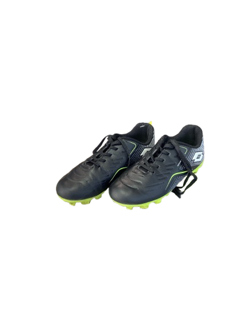 Vist Large View of Product Image Which is Used Lotto Soccer Cleats Black Junior 01.5 11853-S000123466