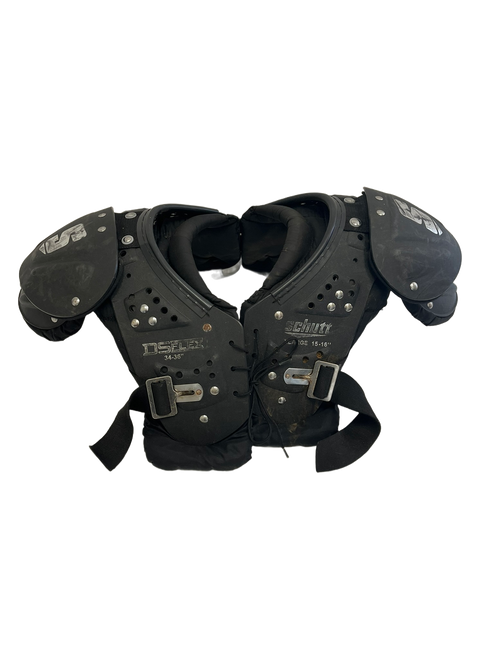 Vist Large View of Product Image Which is Used Schutt DS Flex Yth XS FB Shoulder Pads Black 11692-S000139149