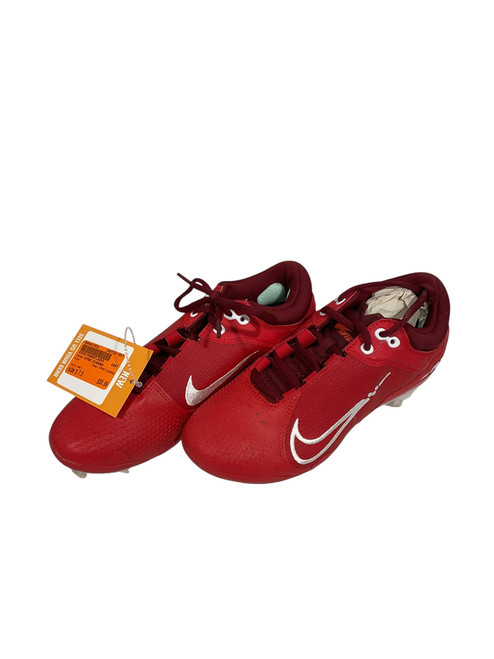 Vist Large View of Product Image Which is Used Nike HYPER DIAMOND BB/SB Cleats Red Senior 7.5