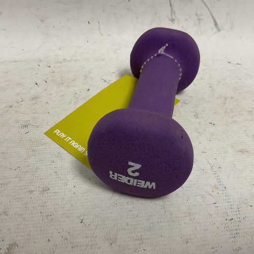 Vist Large View of Product Image Which is Used Weider NEOPRENE Hex Dumbbell (Each) Purple 2 lb 11855-S000188335