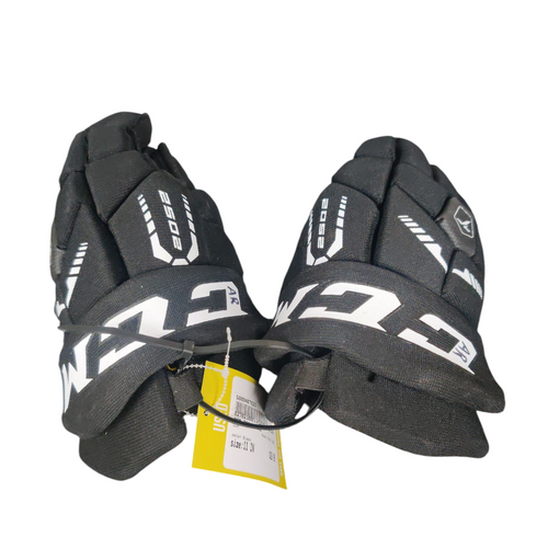 Vist Large View of Product Image Which is Used CCM TACKS 2502 Intermediate Hockey Gloves Black 11" 11218-S000407023