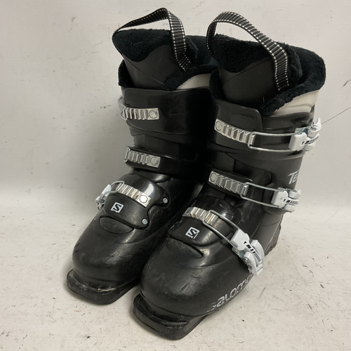 Vist Large View of Product Image Which is Used Salomon TEAM Mens DH Ski Boot Black And Neon Green 255 MP - M07.5 - W08.5 11855-S000188340