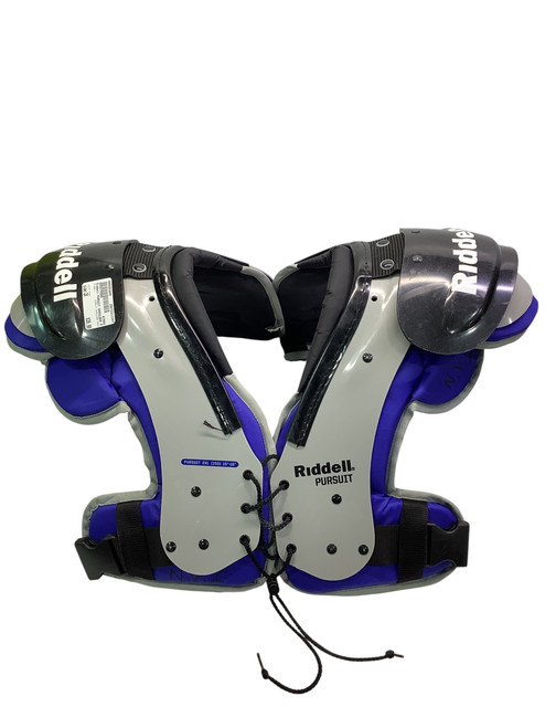 Vist Large View of Product Image Which is Used Riddell PURSUIT SHOULDER PADS FB Shoulder Pads Grey LG 11347-S000251649