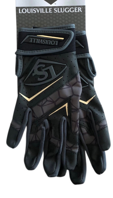 Vist Large View of Product Image Which is New LS Yth Sm Blk V2 Batting Gloves