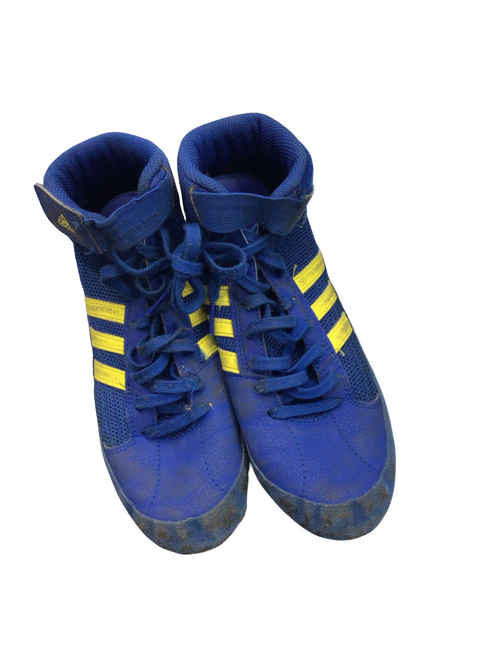 Vist Large View of Product Image Which is Used Adidas Wrestling Shoes Royal Blue Senior 6.5 11799-S000196107